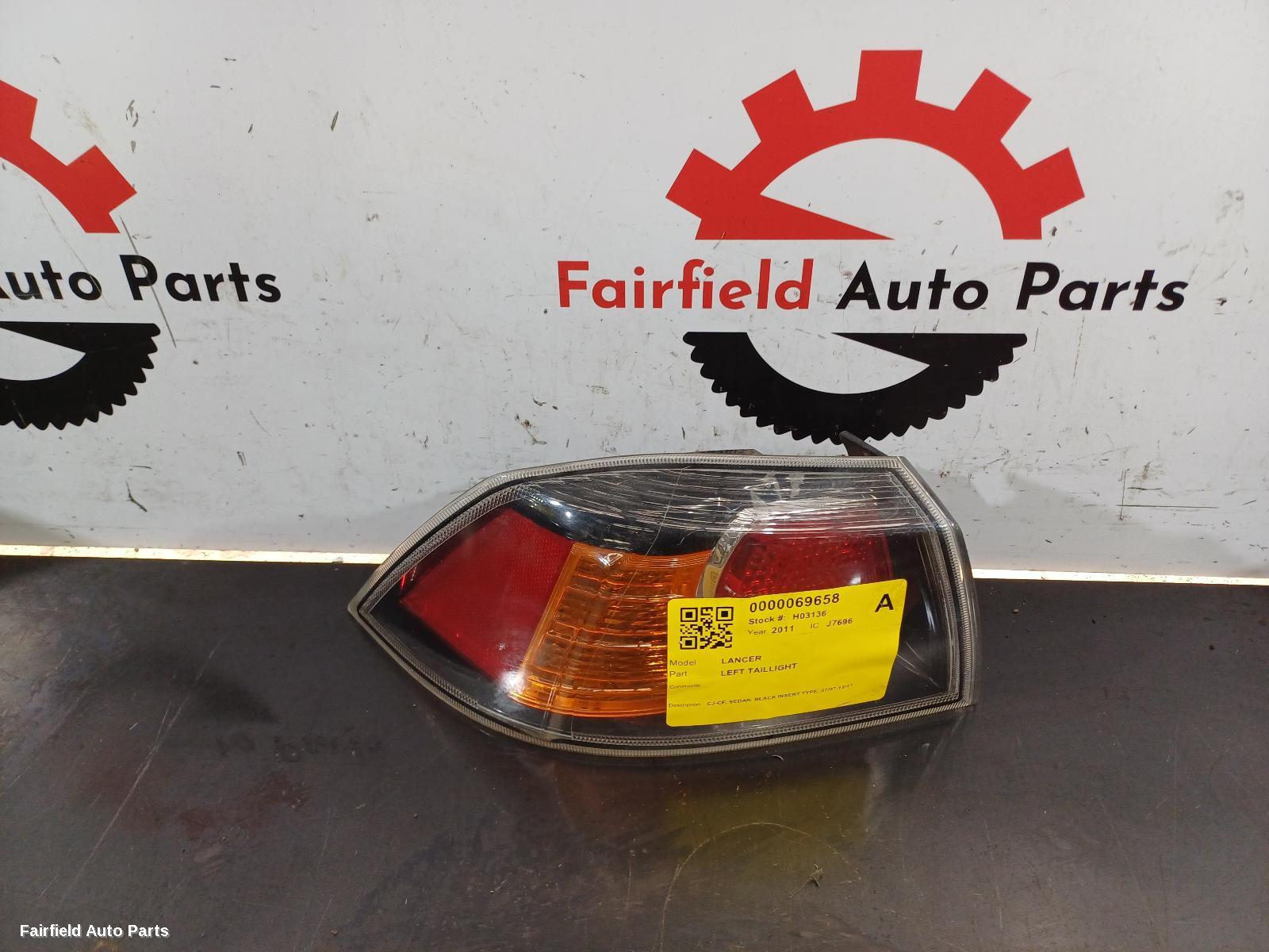 2007-2017 Mitsubishi Lancer Left Taillight