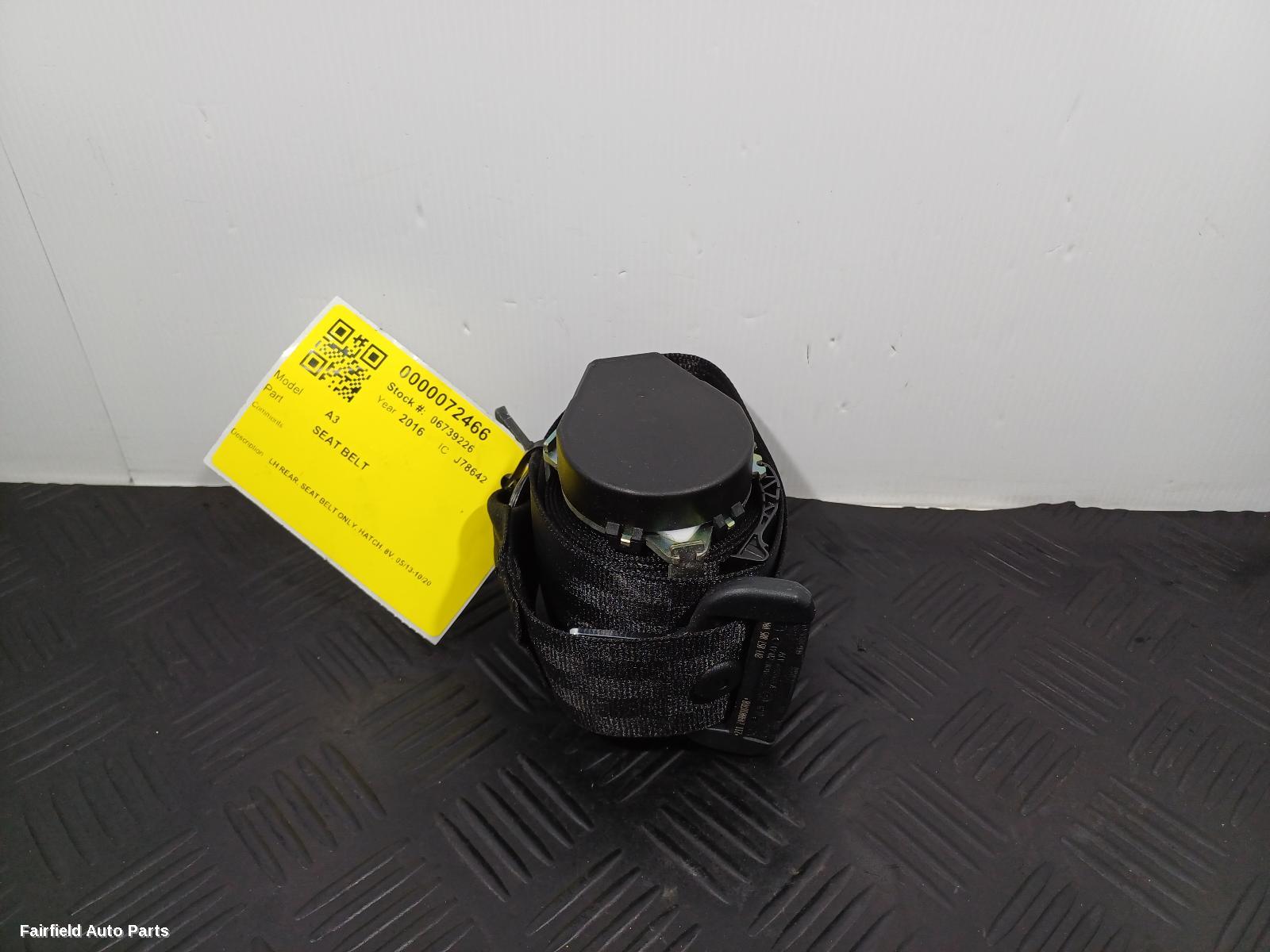 2013-2020 Audi A3 Seatbelt Stalk