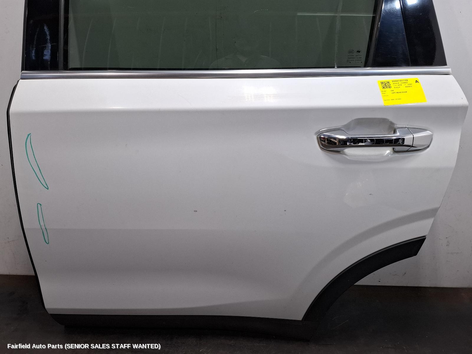 2018 Ldv D90 Left Rear Door Sliding