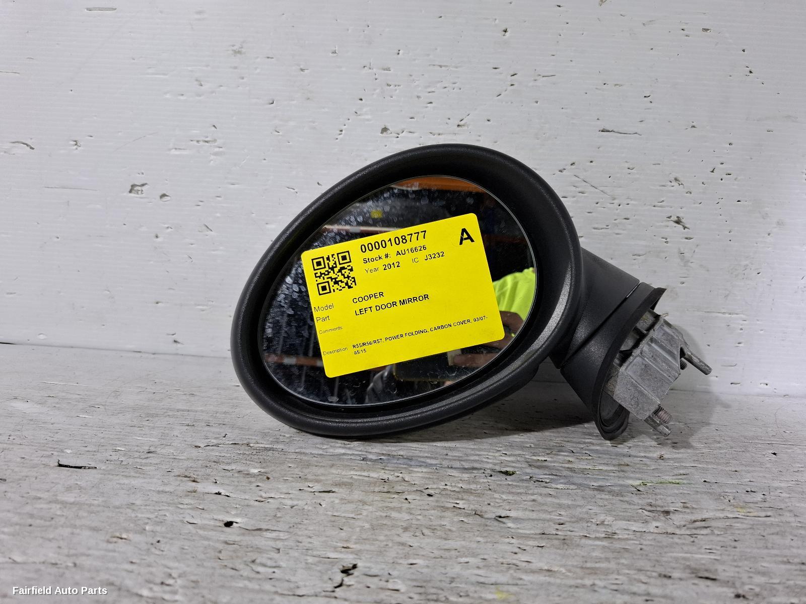 2007-2015 Mini Cooper Left Door Mirror