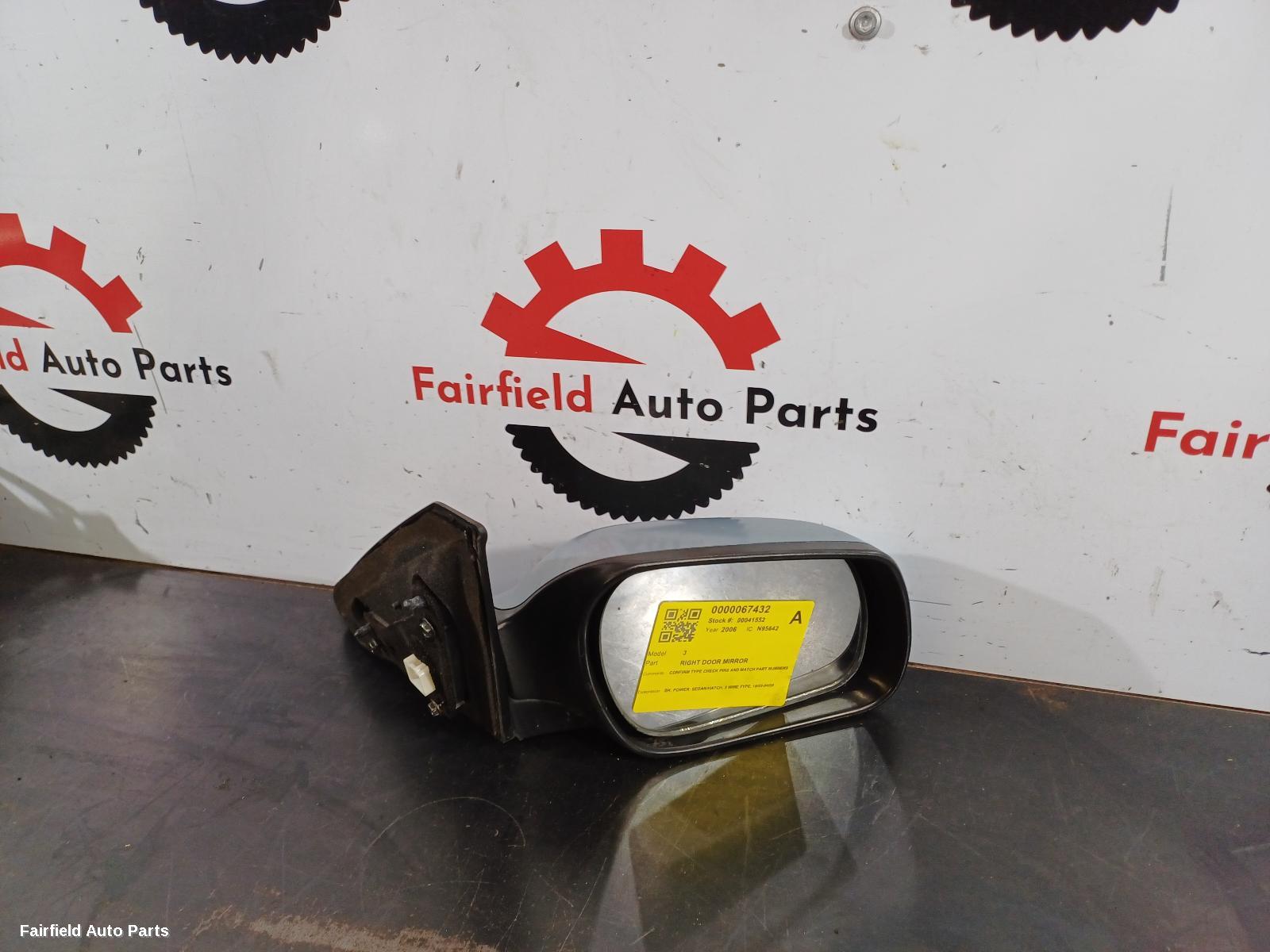 2003-2009 Mazda 3 Right Door Mirror