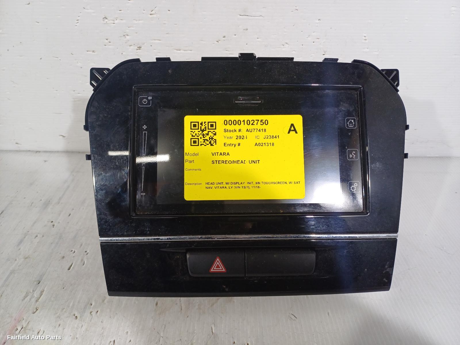 2018-2025 Suzuki Vitara Radio Cd Dvd Sat Tv