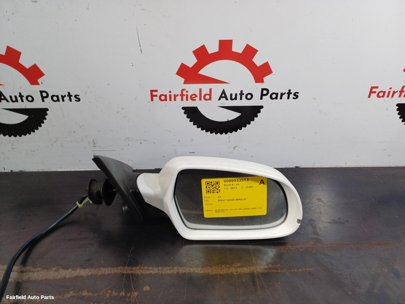 2008-2016 Audi A4 Right Door Mirror