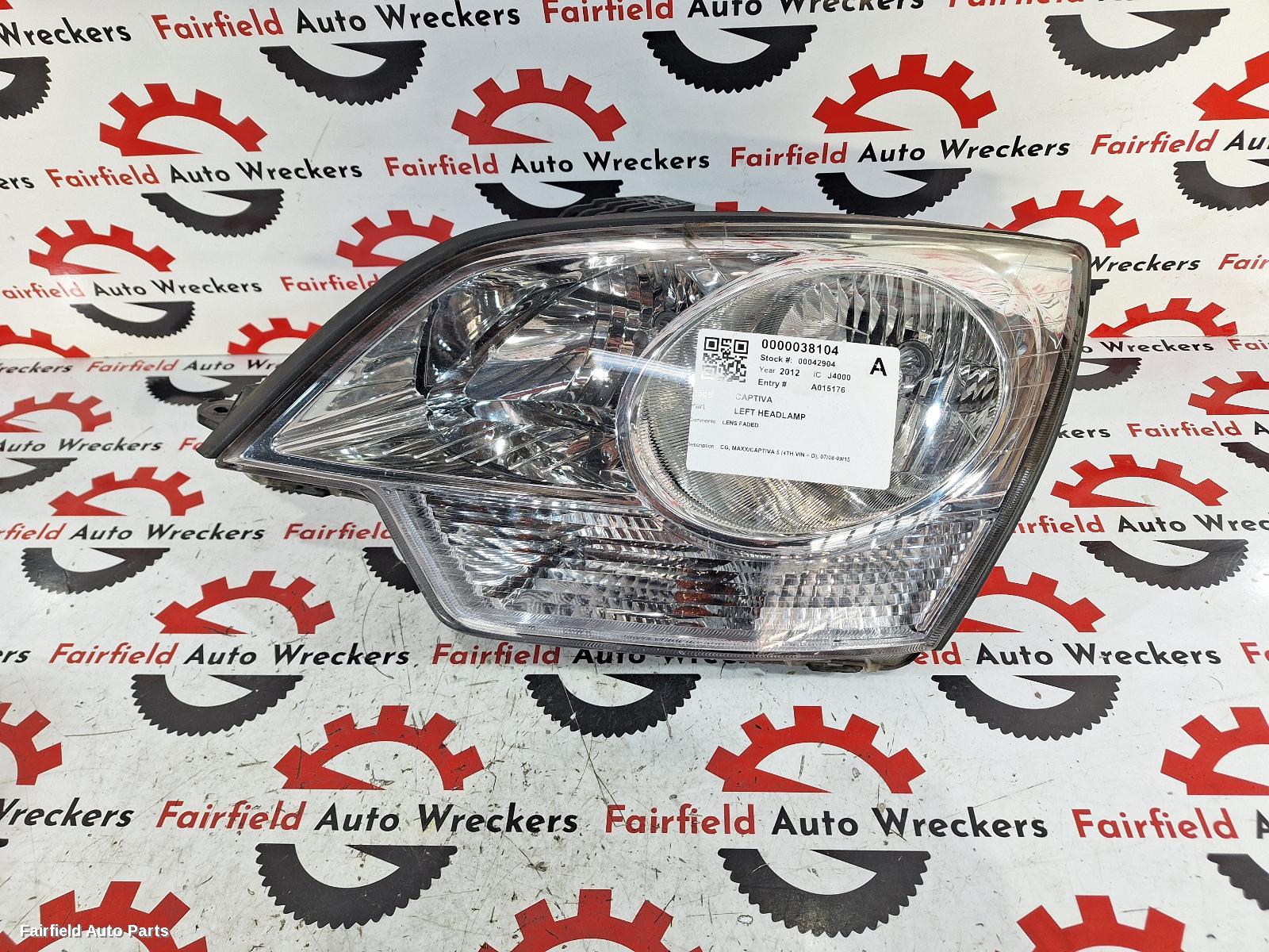 2012 Holden Captiva Left Headlamp
