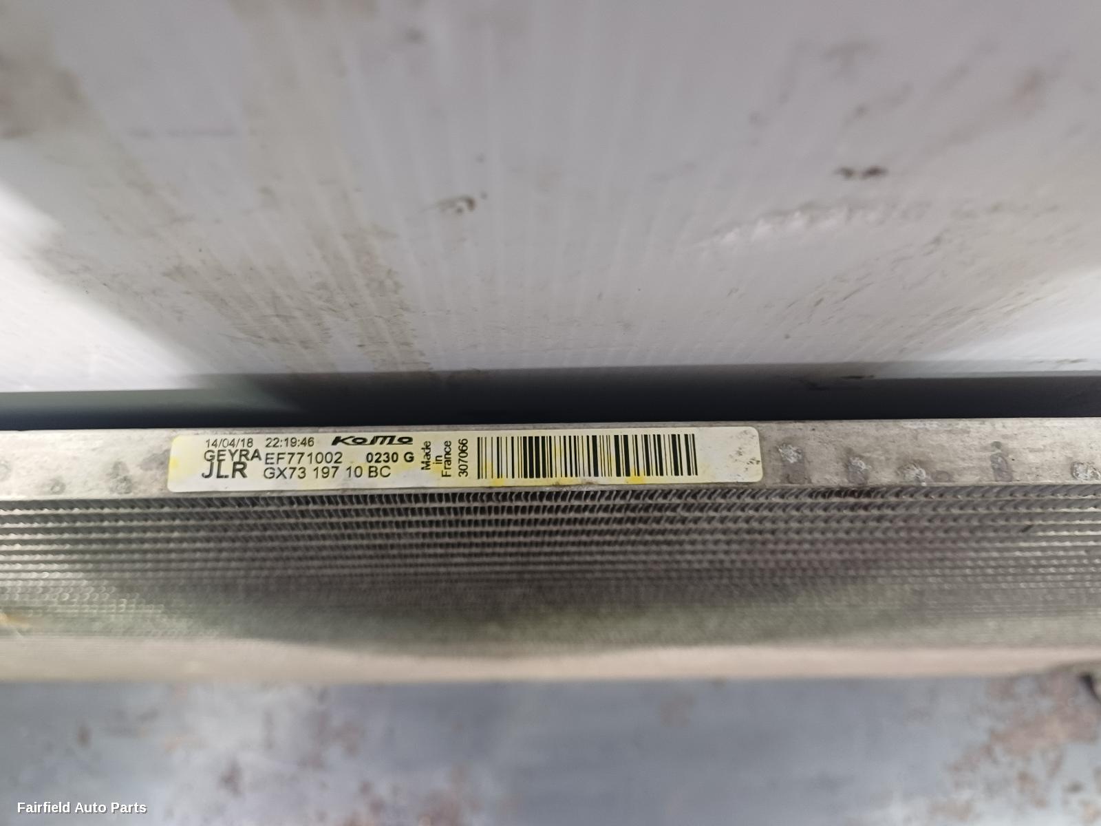 2017-2026 Land Rover Rangerover Velar A C Condenser