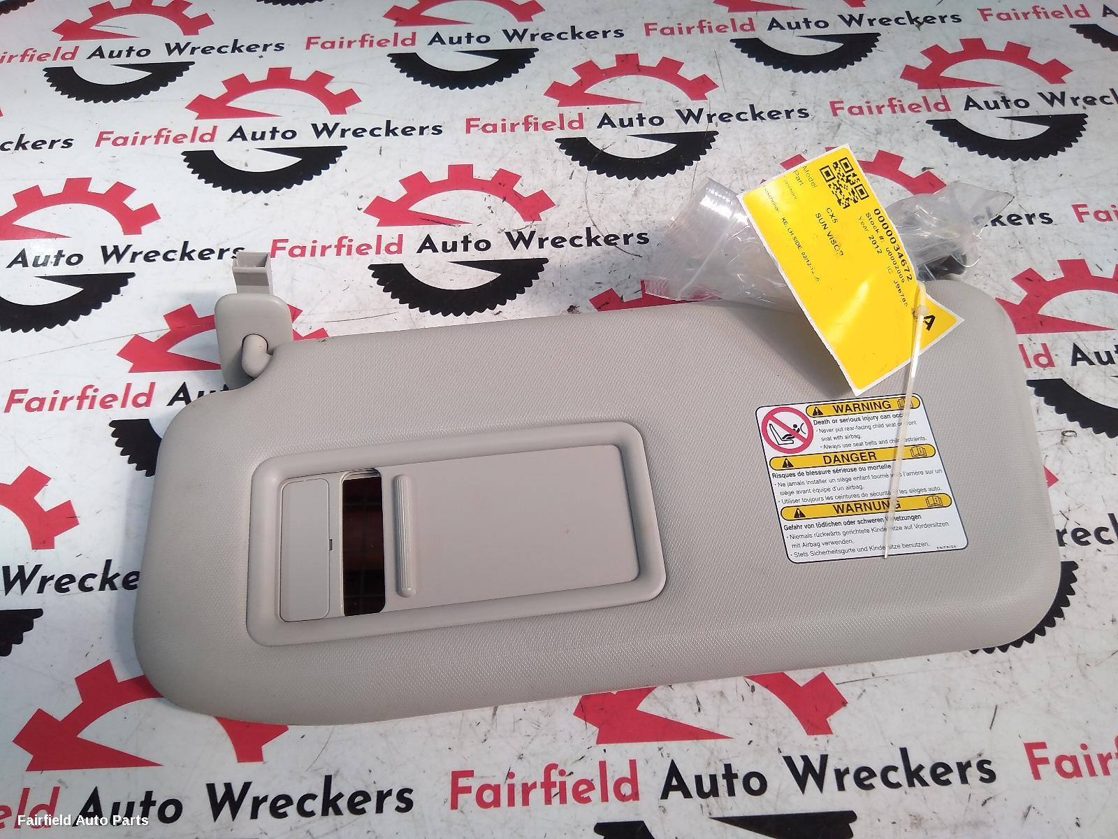 2012-2016 Mazda Cx5 Sunvisor
