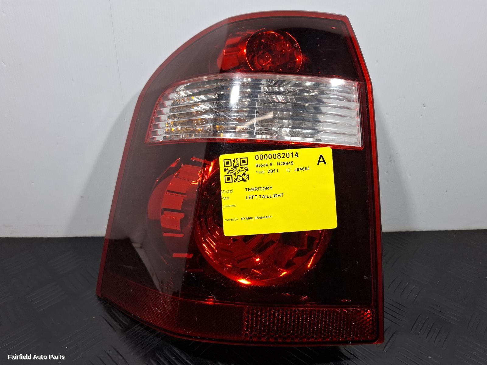 2009-2011 Ford Territory Left Taillight