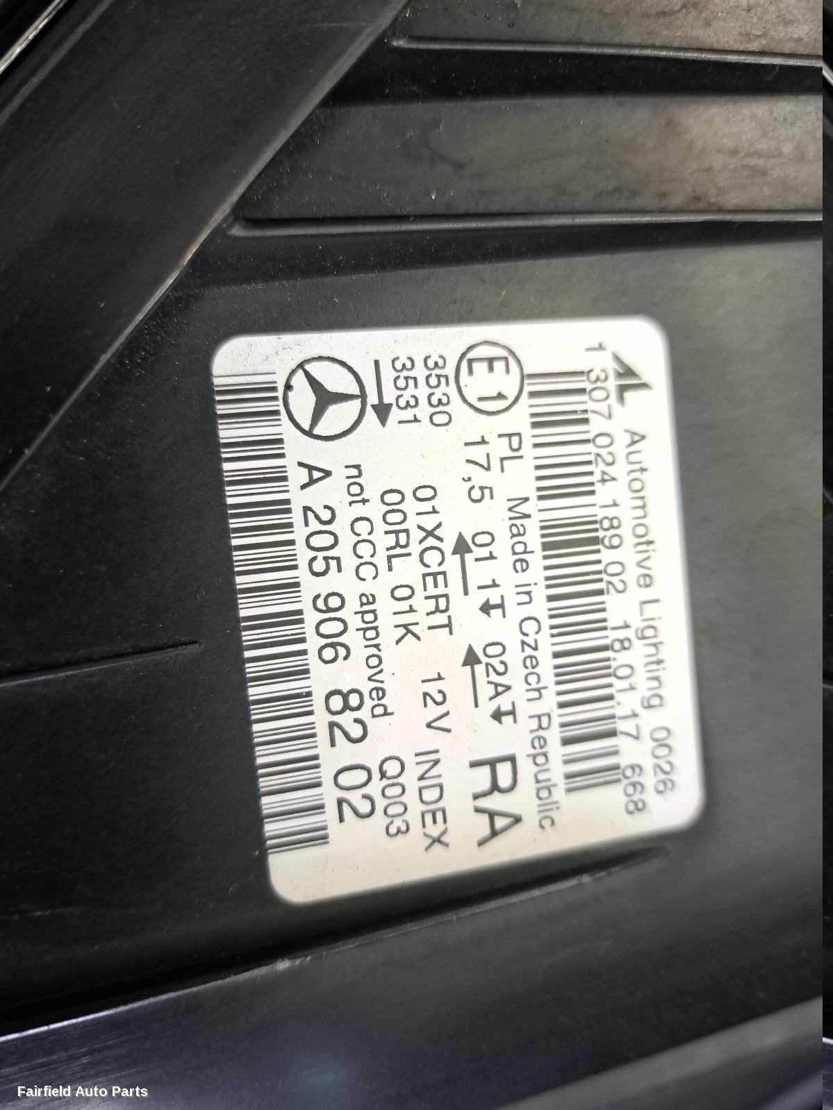 2014 Mercedes C Class Rear Bumper