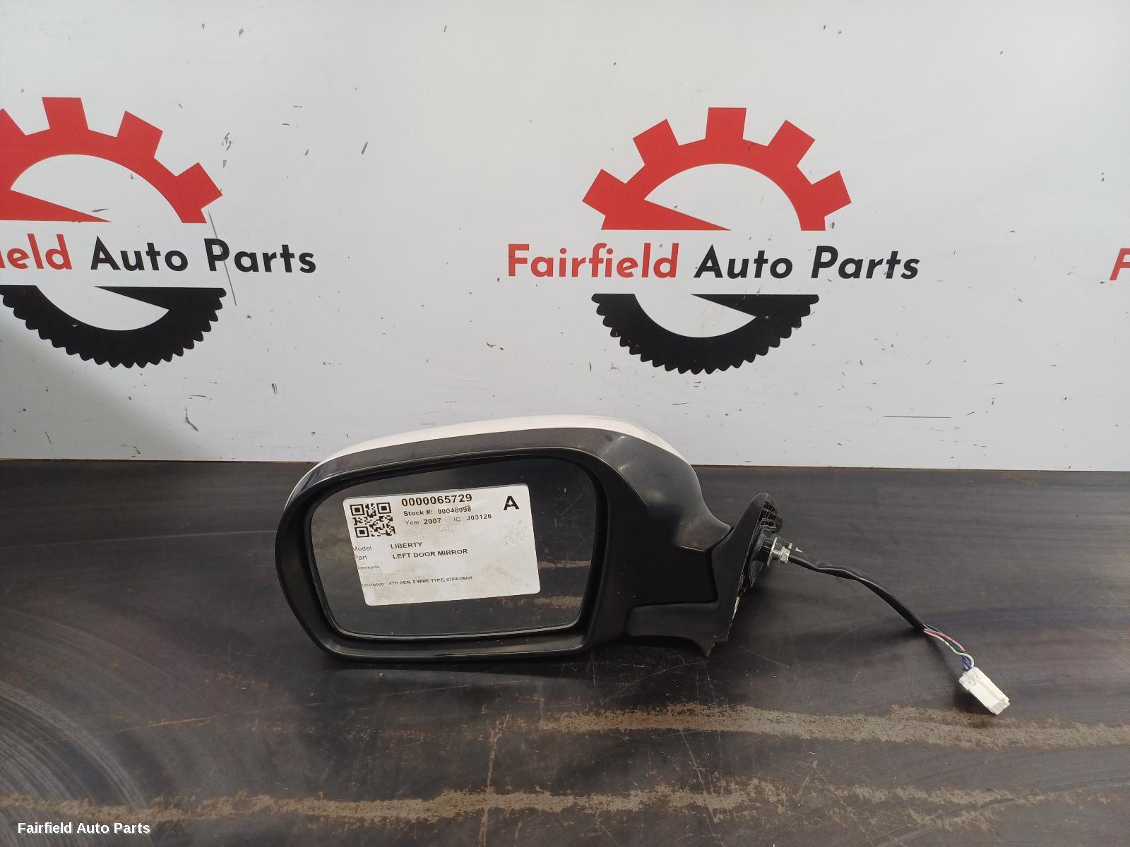 2006-2009 Subaru Liberty Left Door Mirror