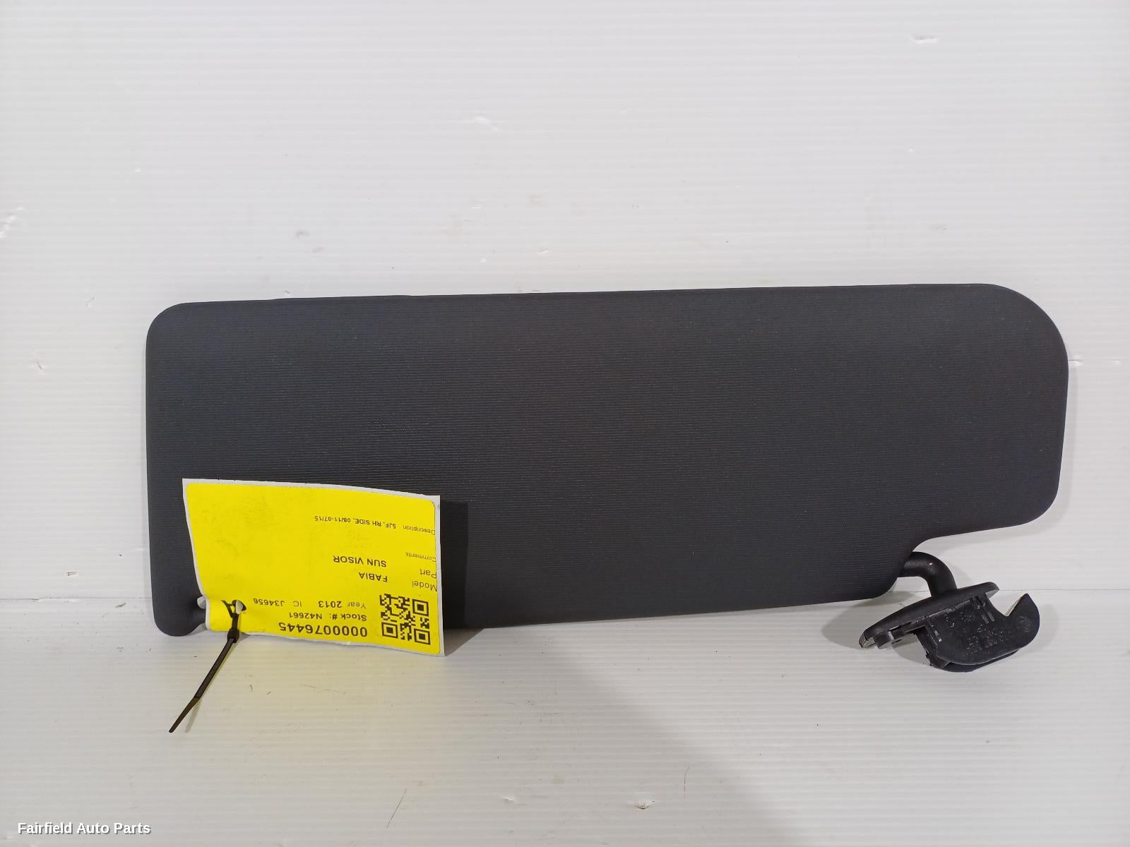 2011-2015 Skoda Fabia Sunvisor