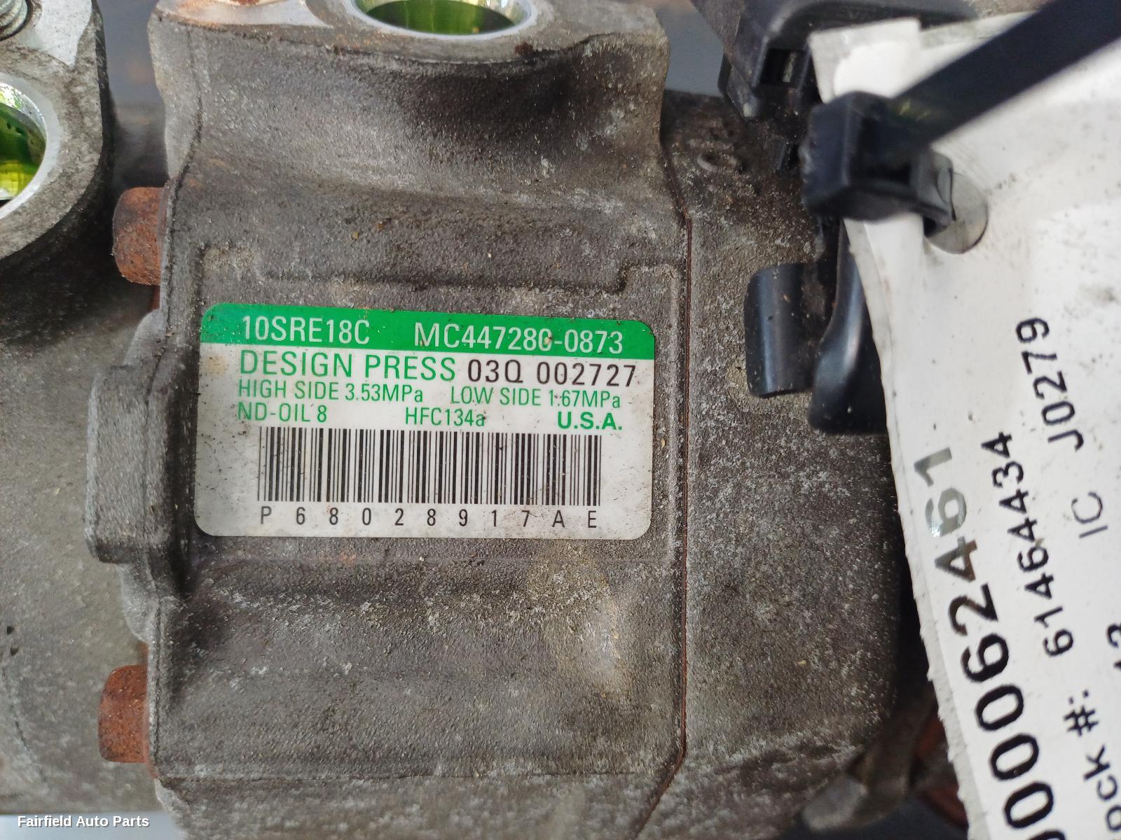 2013-2022 Jeep Grandcherokee A C Compressor