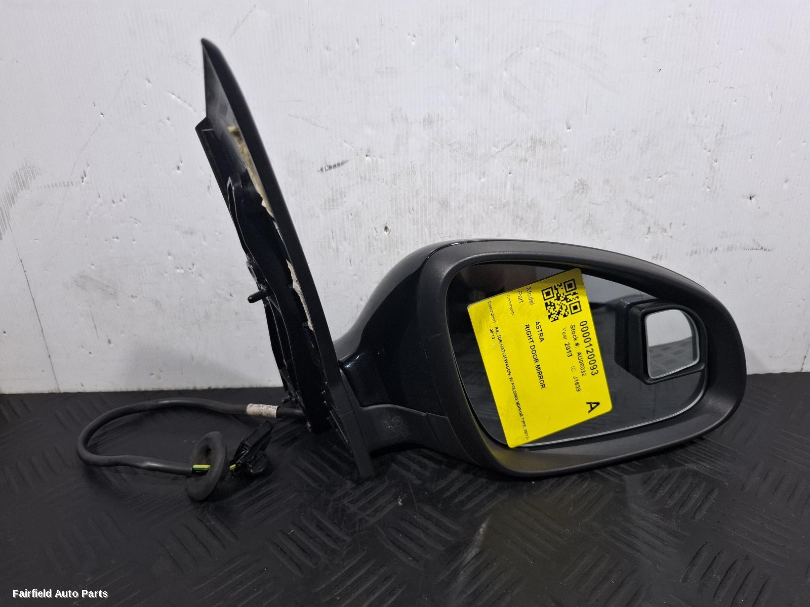2012-2013 Opel Astra Right Door Mirror