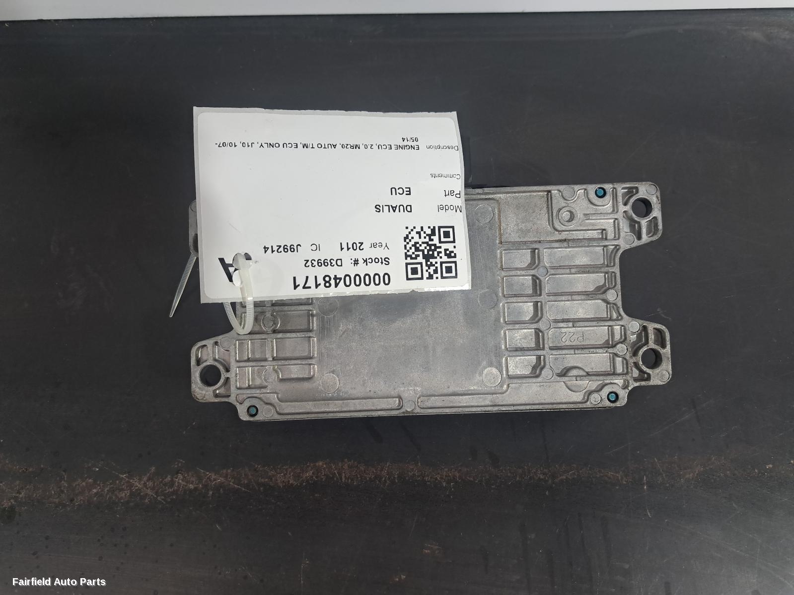 2007-2014 Nissan Dualis Ecu