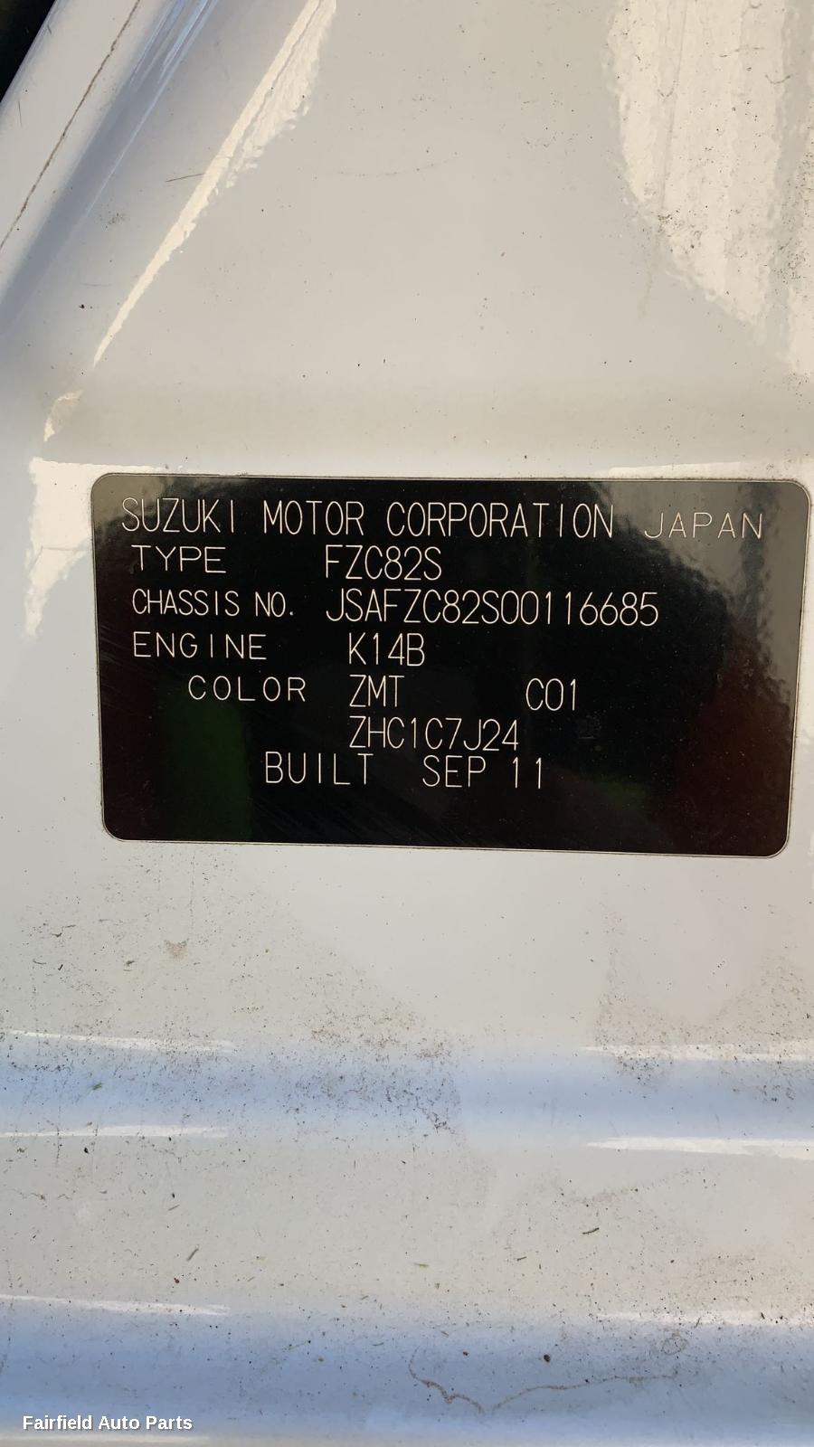 2010-2017 Suzuki Swift Wiper Motor