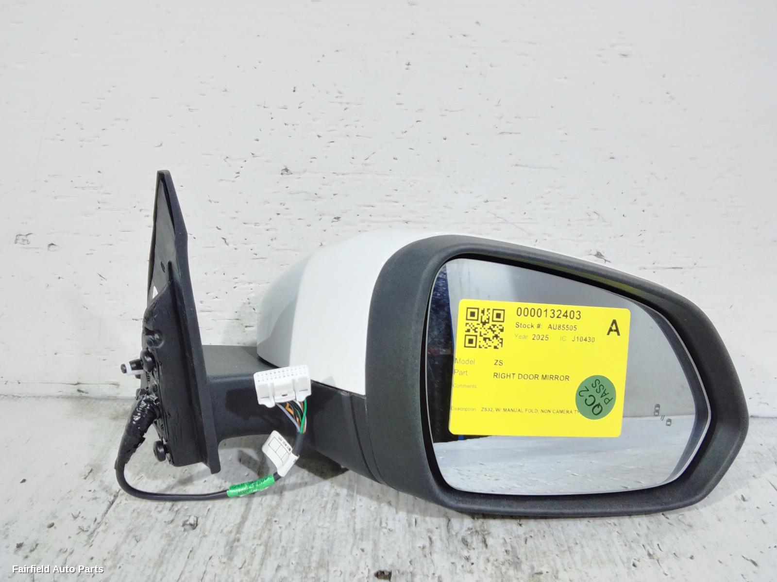 2024-2026 Mg Zs Right Door Mirror