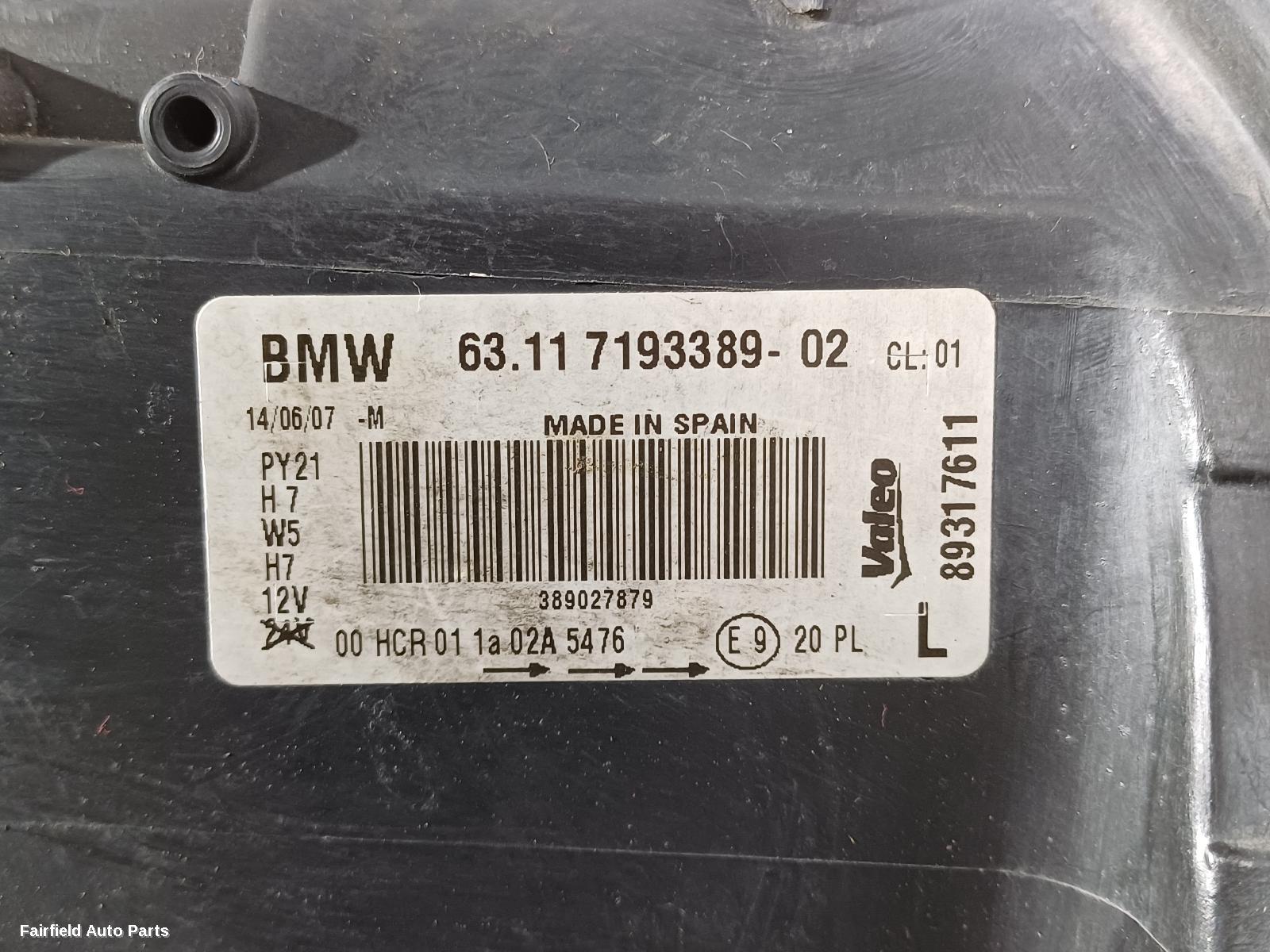 2007-2009 Bmw 1 Series Left Headlamp