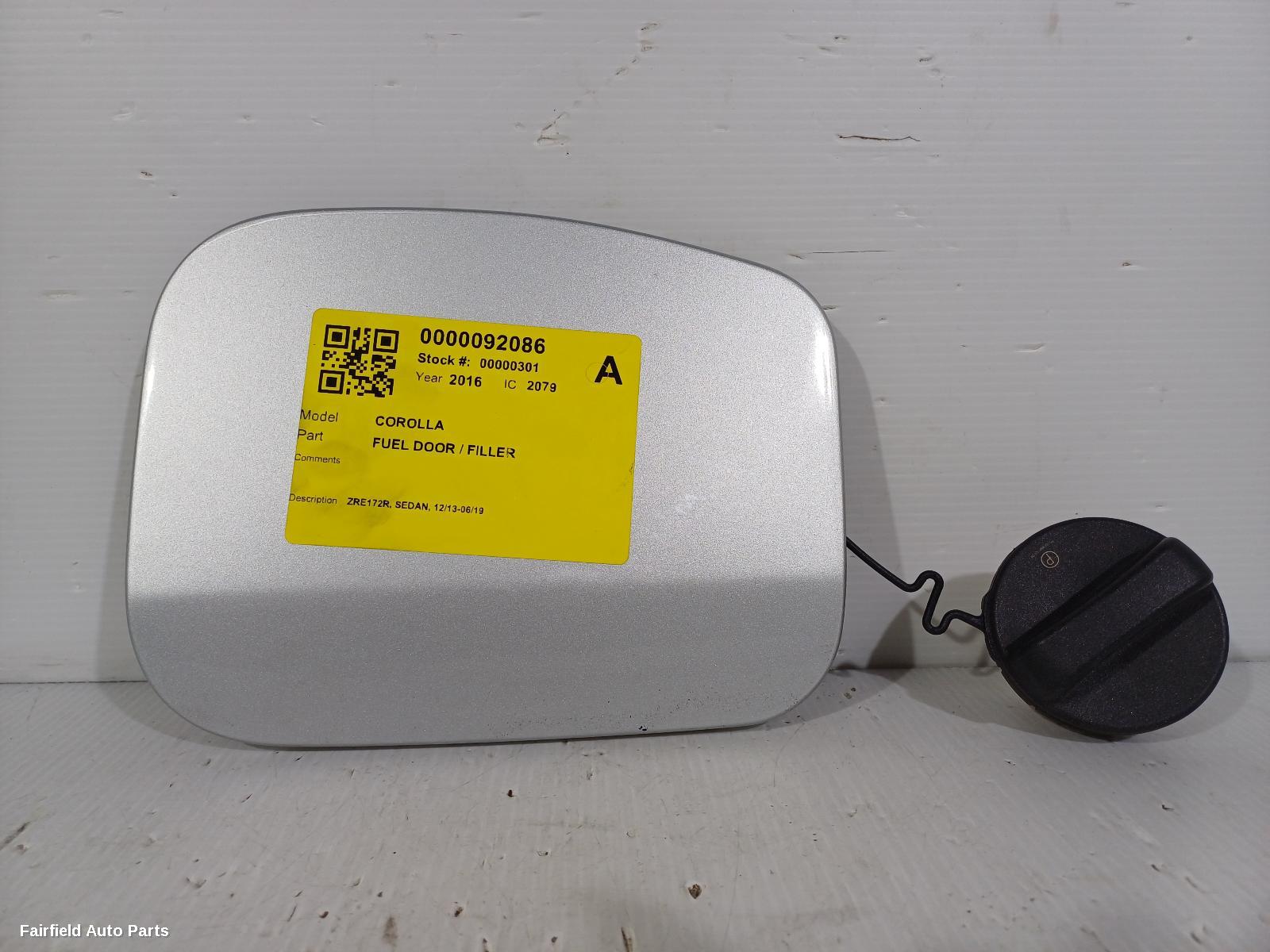 2013-2019 Toyota Corolla Fuel Door Filler
