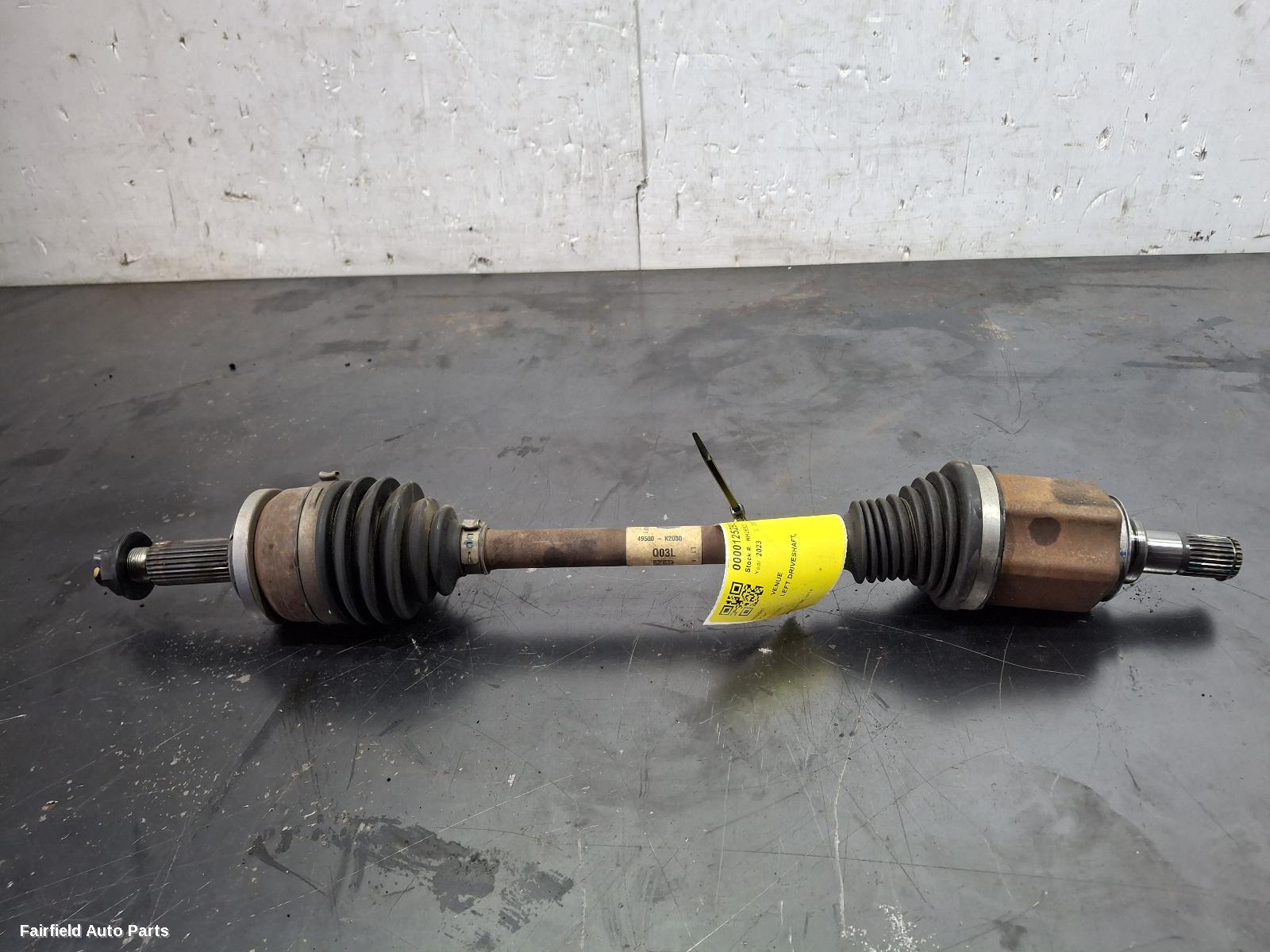 2019-2026 Hyundai Venue Left Driveshaft