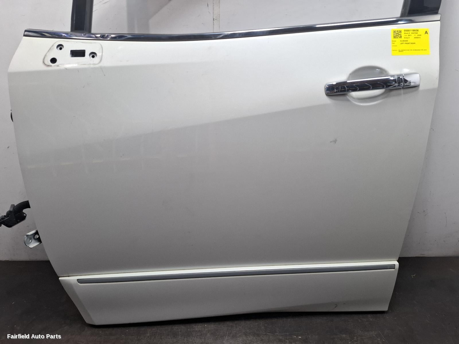 2010-2022 Nissan Elgrand Left Front Door