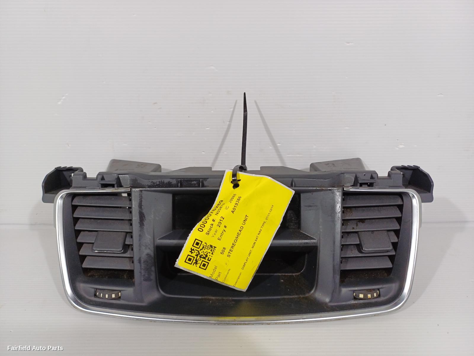 2011-2014 Peugeot 508 Radio Cd Dvd Sat Tv