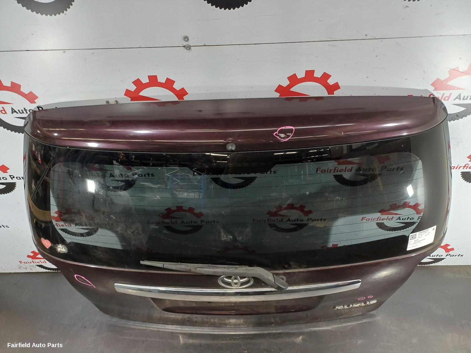 2007-2015 Toyota Rukus Bootlid Tailgate