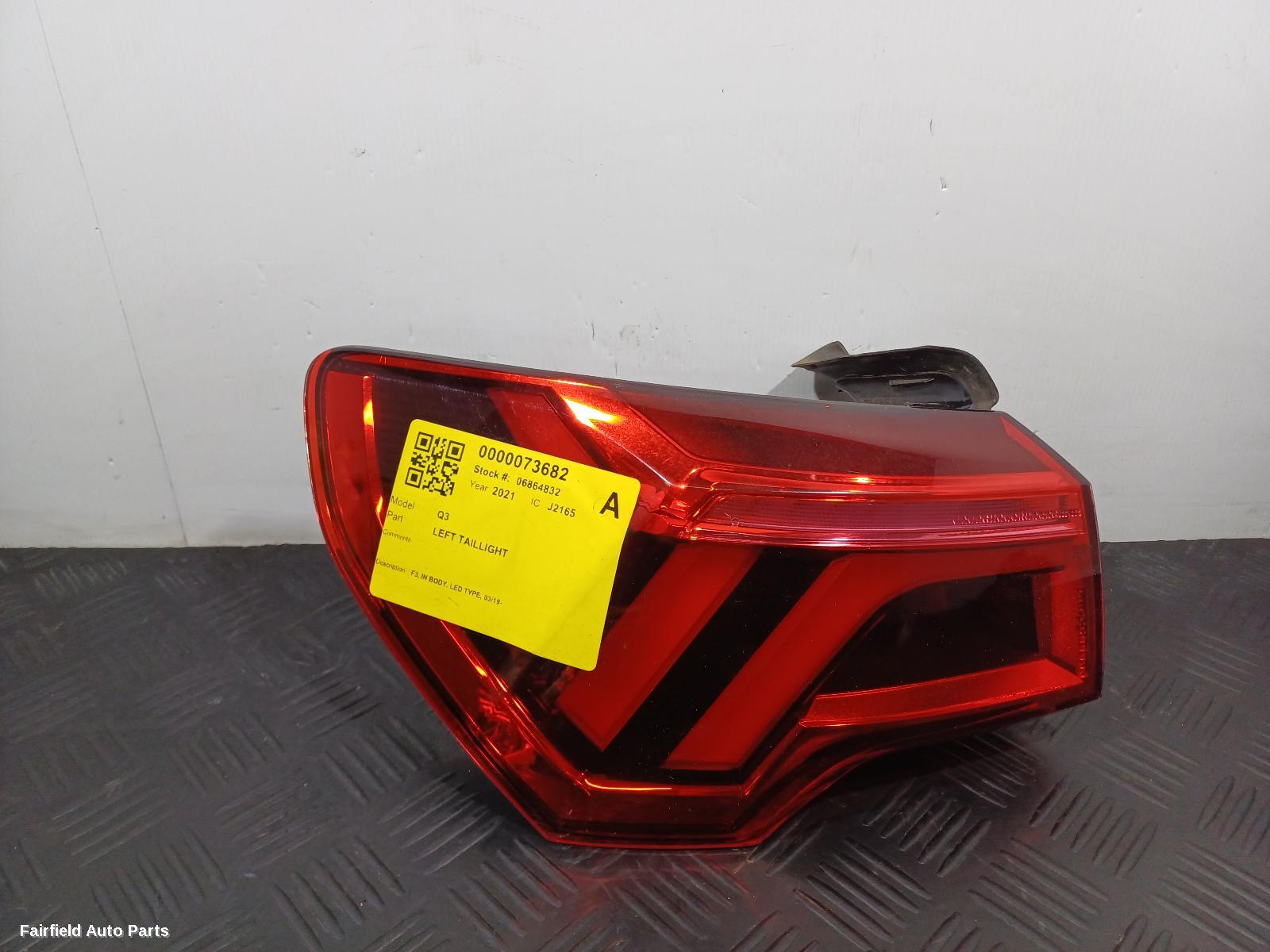 2019-2025 Audi Q3 Left Taillight