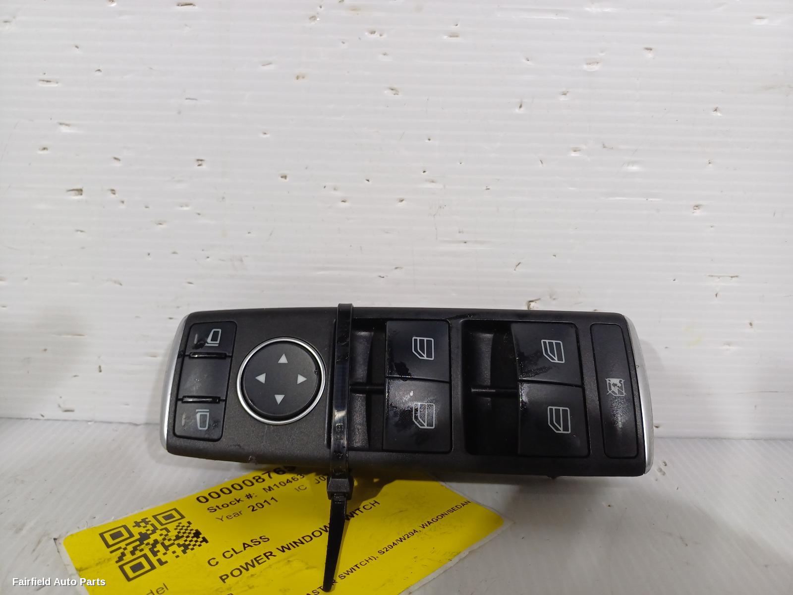 2011-2014 Mercedes C Class Pwr Dr Wind Switch