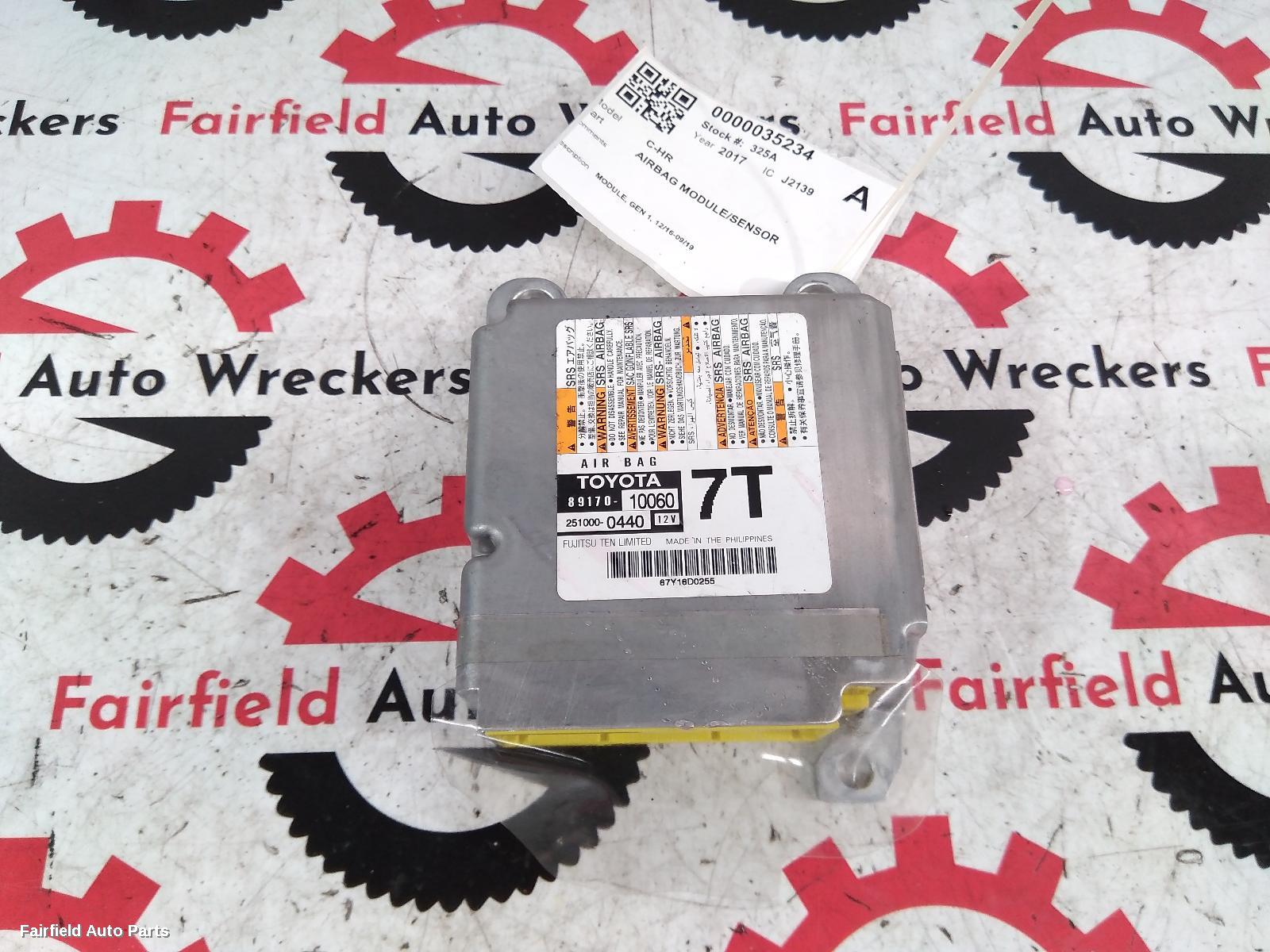 2016-2019 Toyota C-hr Airbag Module Sensor