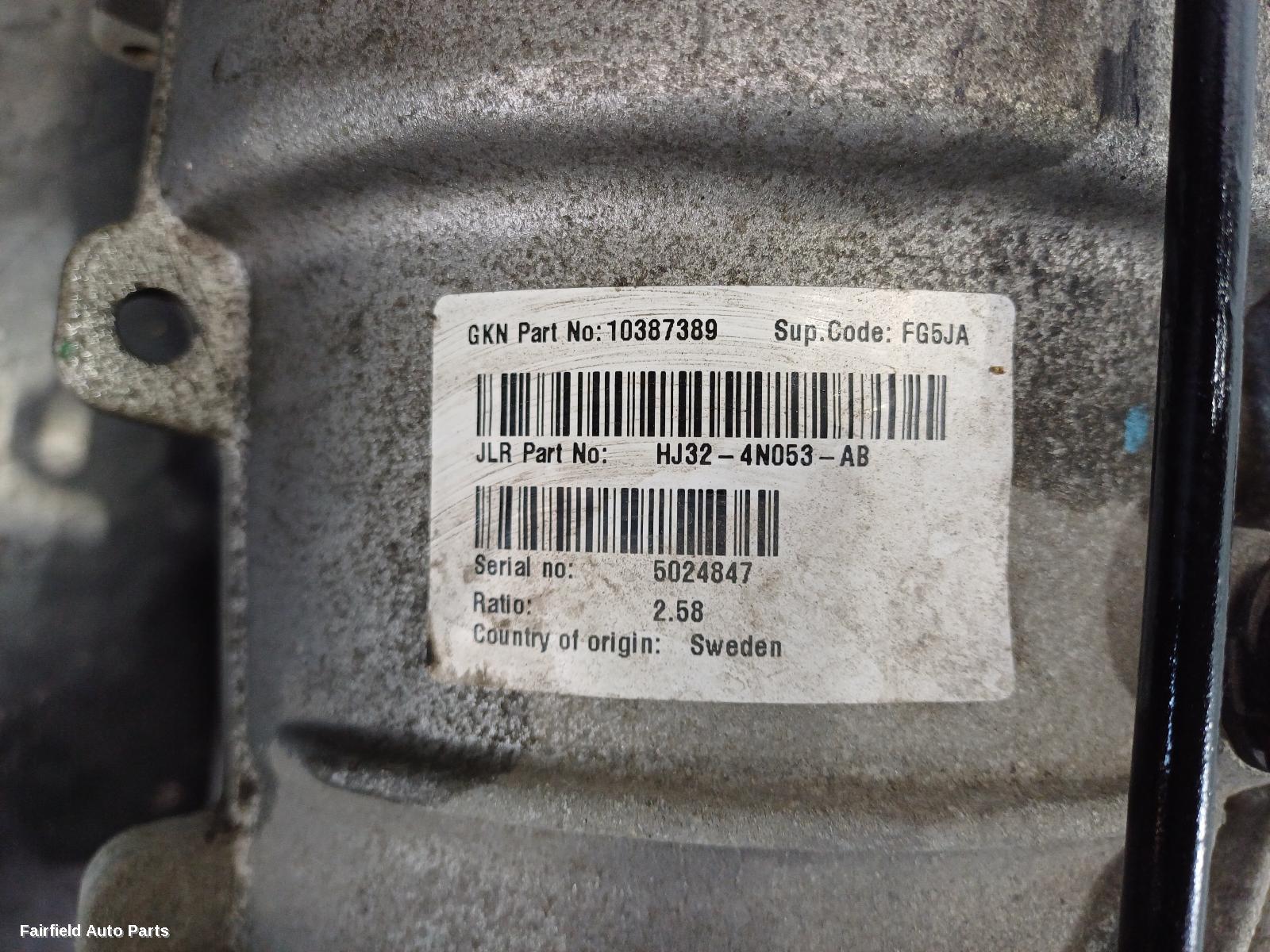 2015-2019 Land Rover Rangerover Evoque Differential Centre