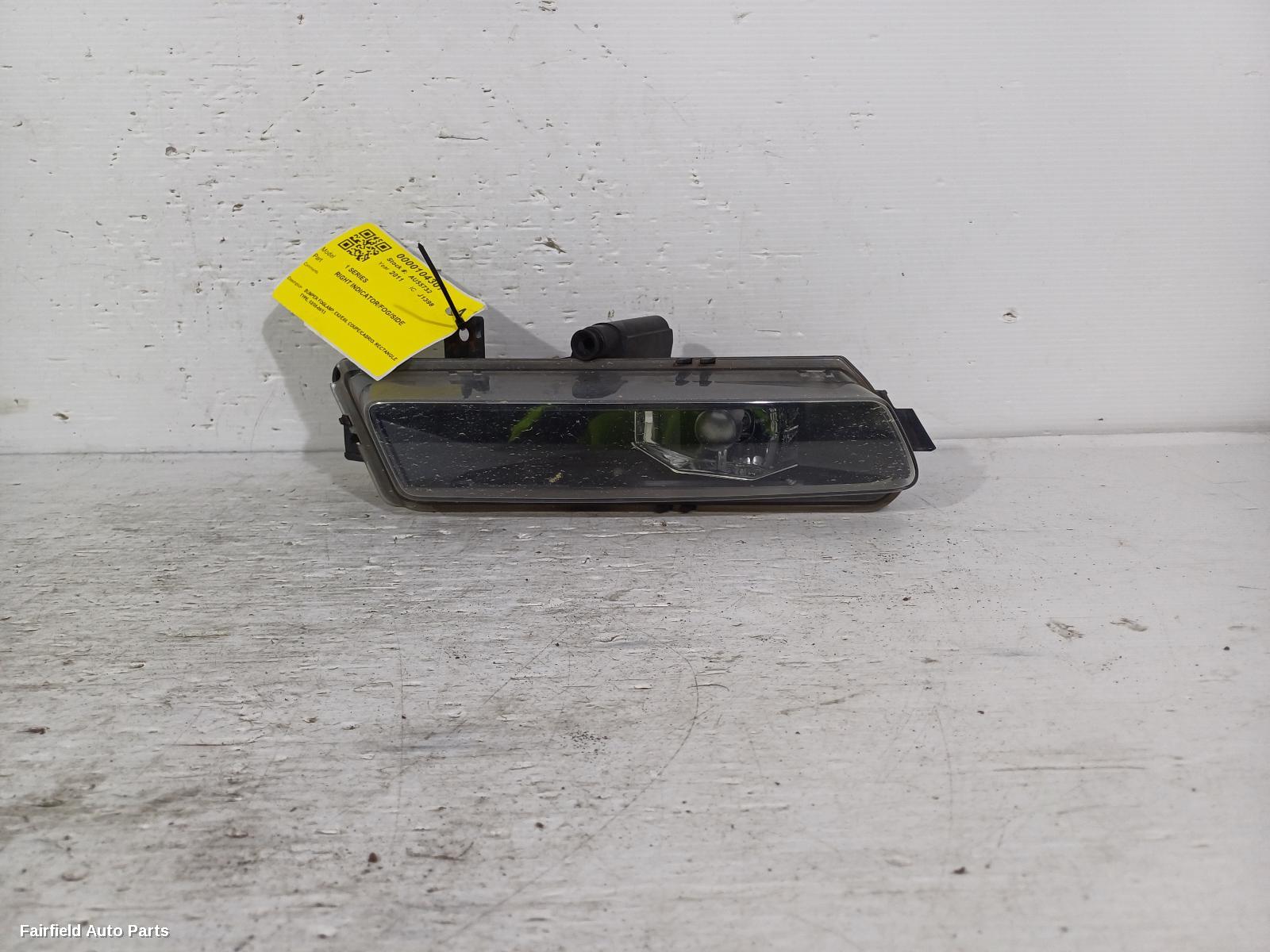 2008-2013 Bmw 1 Series Right Indicator Fog Side