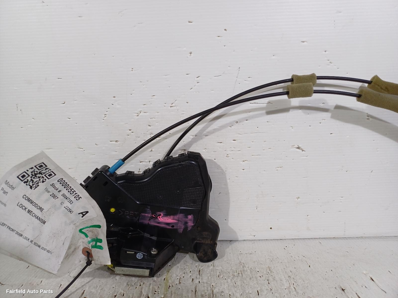 2007 Holden Commodore Door Boot Gate Lock