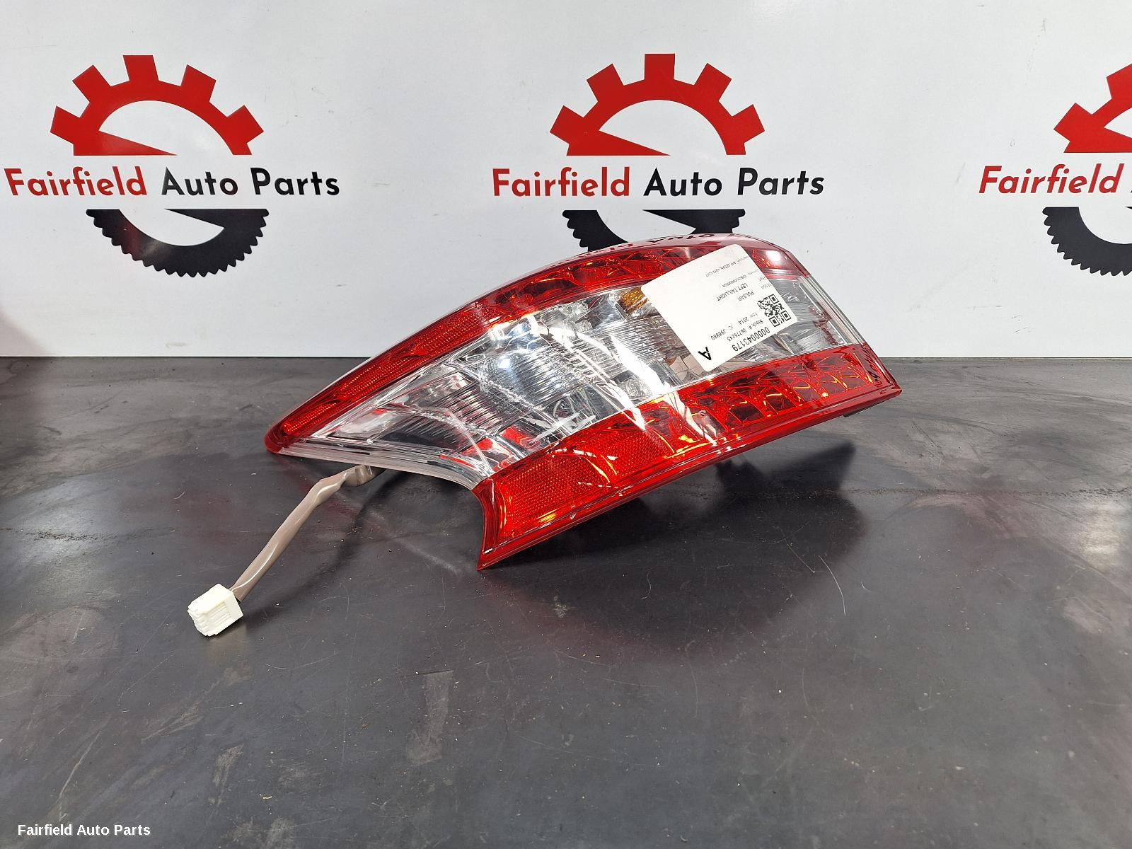 2014 Nissan Pulsar Left Taillight