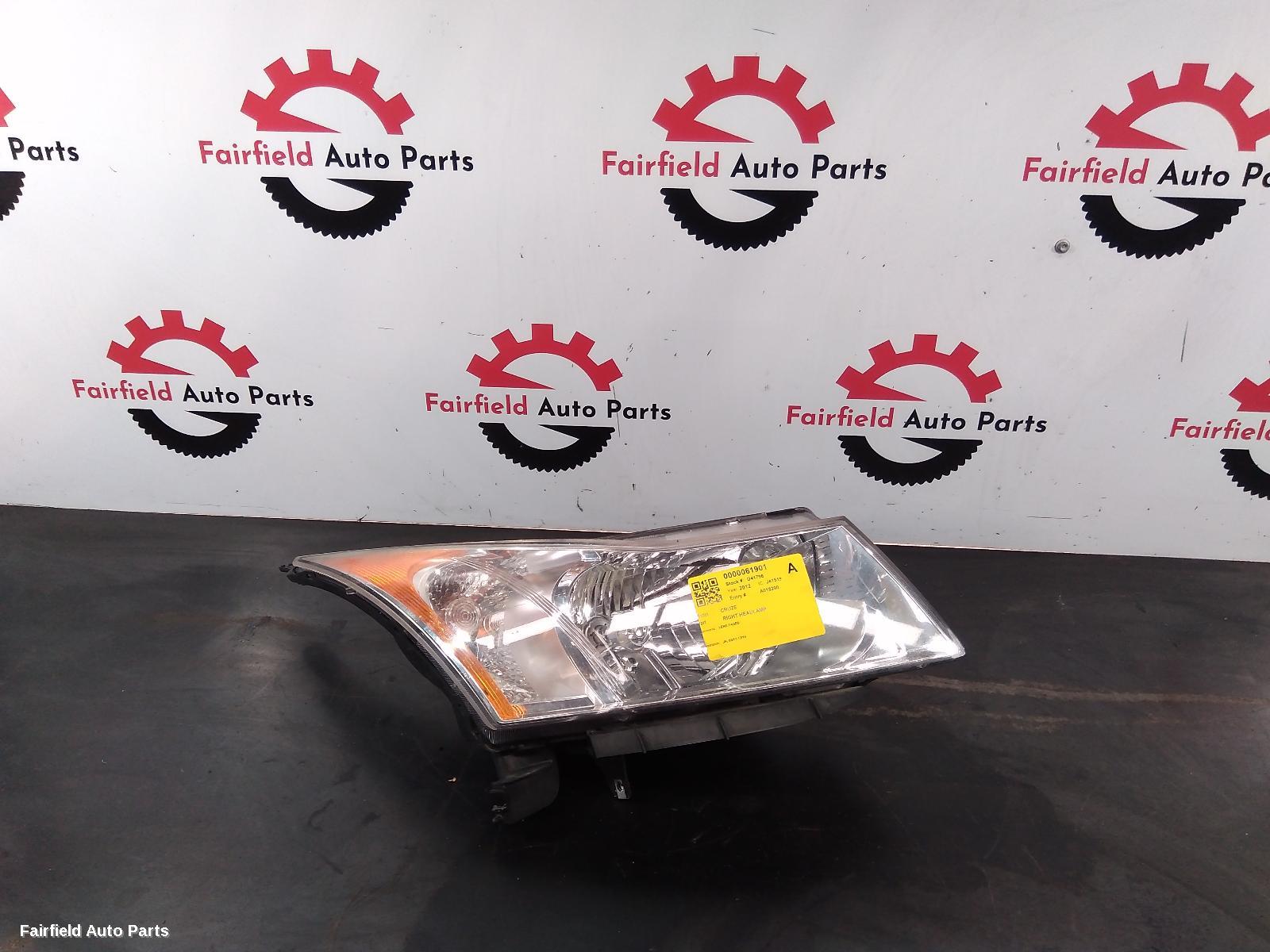2011-2014 Holden Cruze Right Headlamp