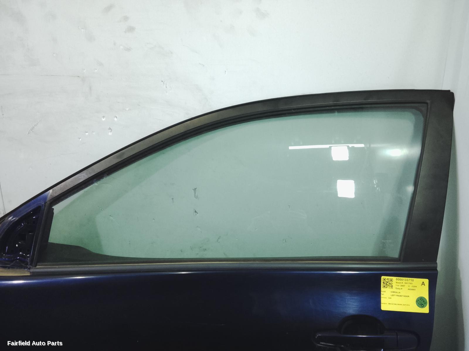 2007-2013 Toyota Corolla Left Front Door