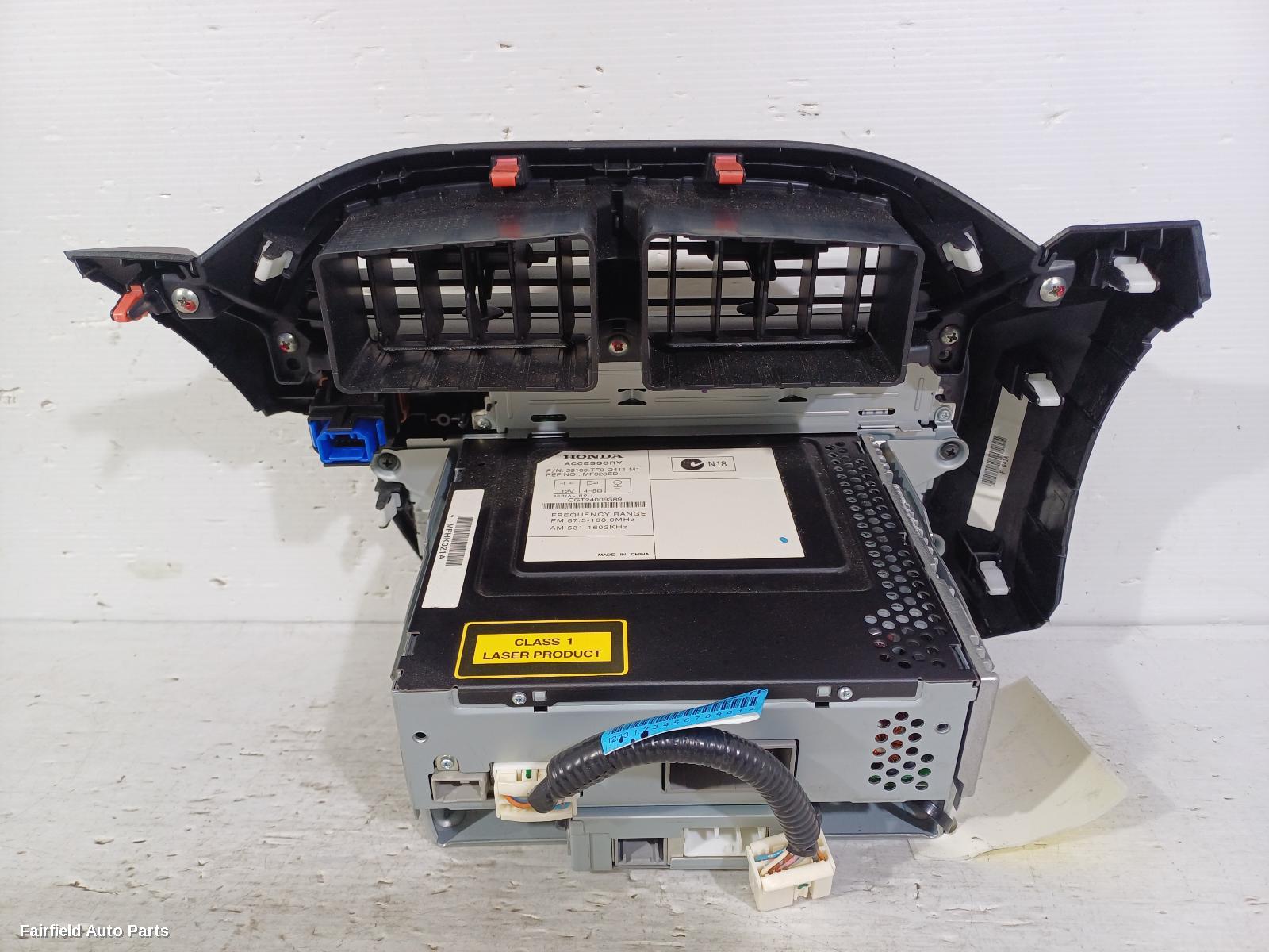 2012 Honda Jazz Radio Cd Dvd Sat Tv