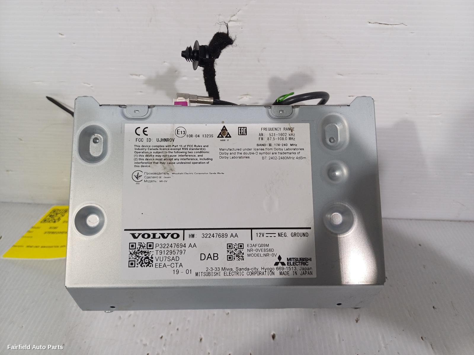 2017-2025 Volvo Xc60 Radio Cd Dvd Sat Tv
