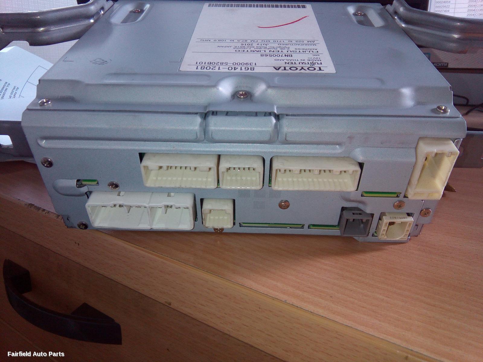 2015-2018 Toyota Corolla Radio Cd Dvd Sat Tv