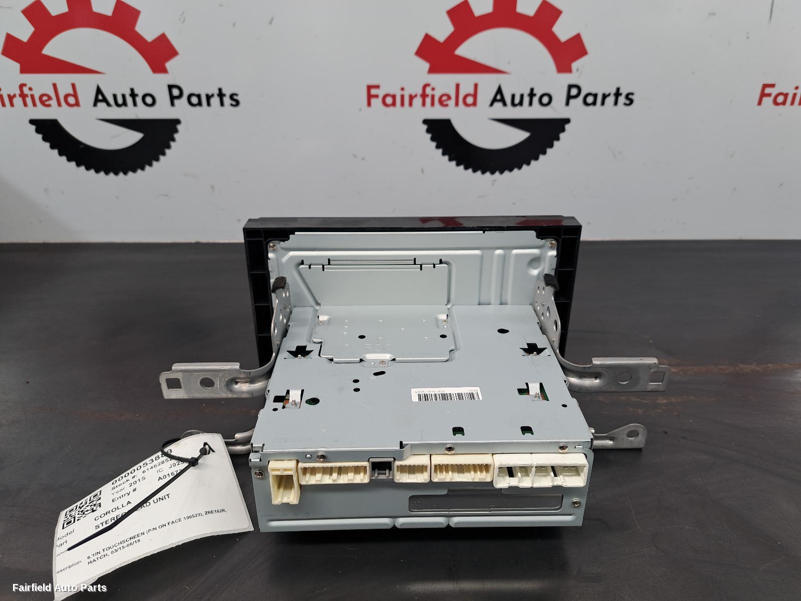 2015-2018 Toyota Corolla Radio Cd Dvd Sat Tv