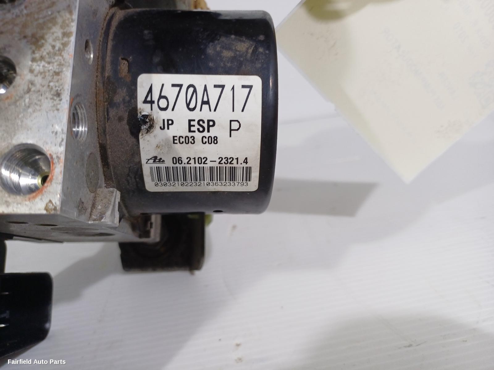 2010 Mitsubishi Lancer Abs Pump Modulator