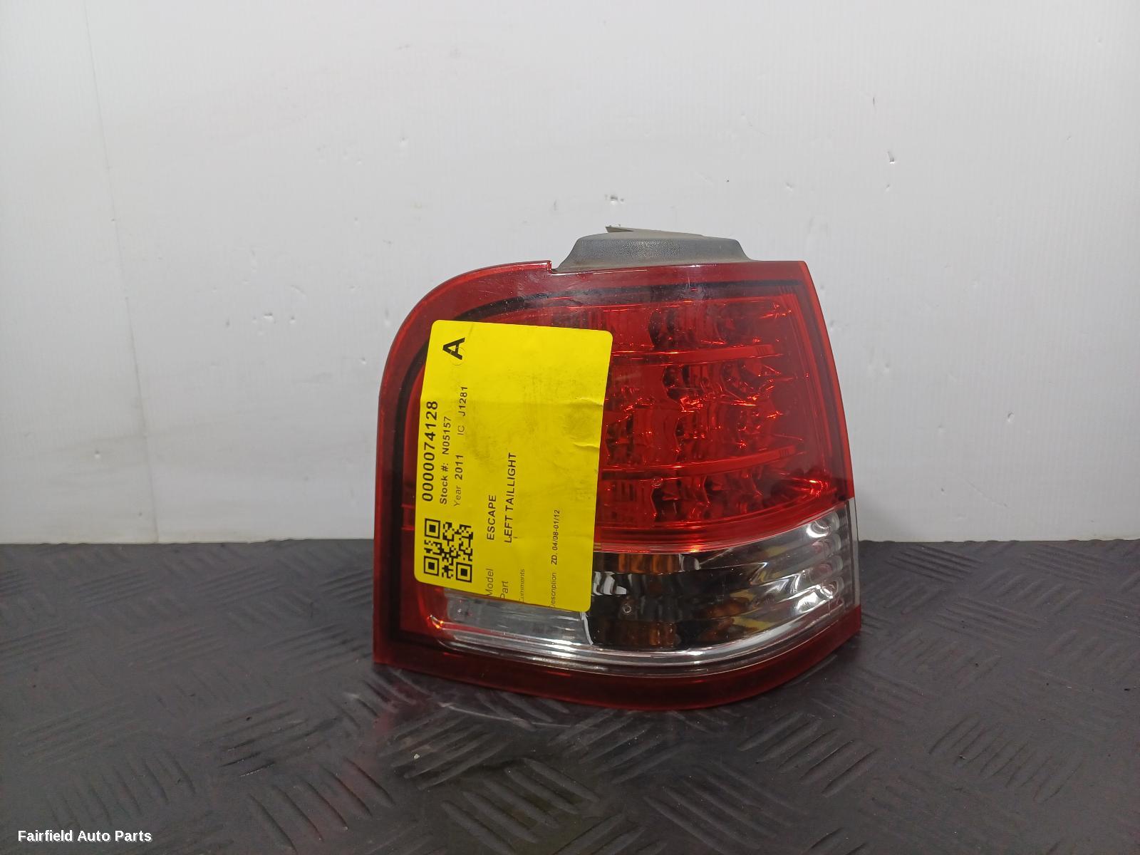 2008-2012 Ford Escape Left Taillight