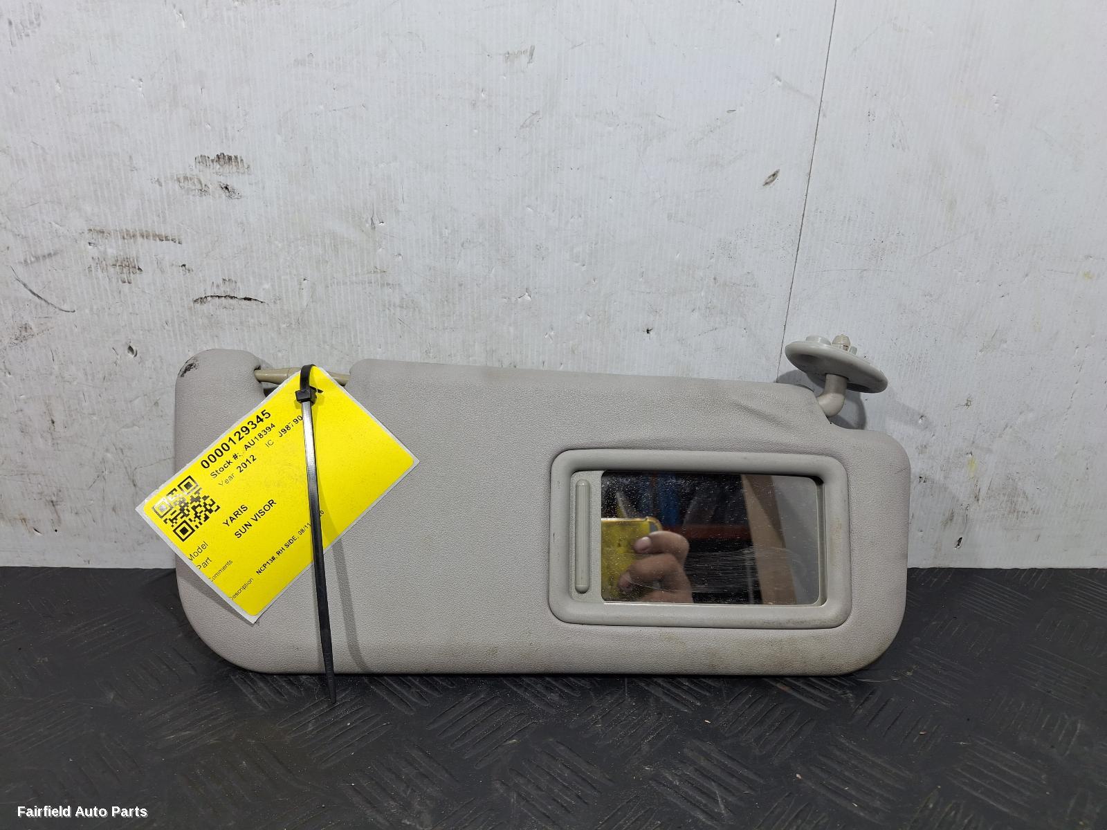 2011-2020 Toyota Yaris Sunvisor