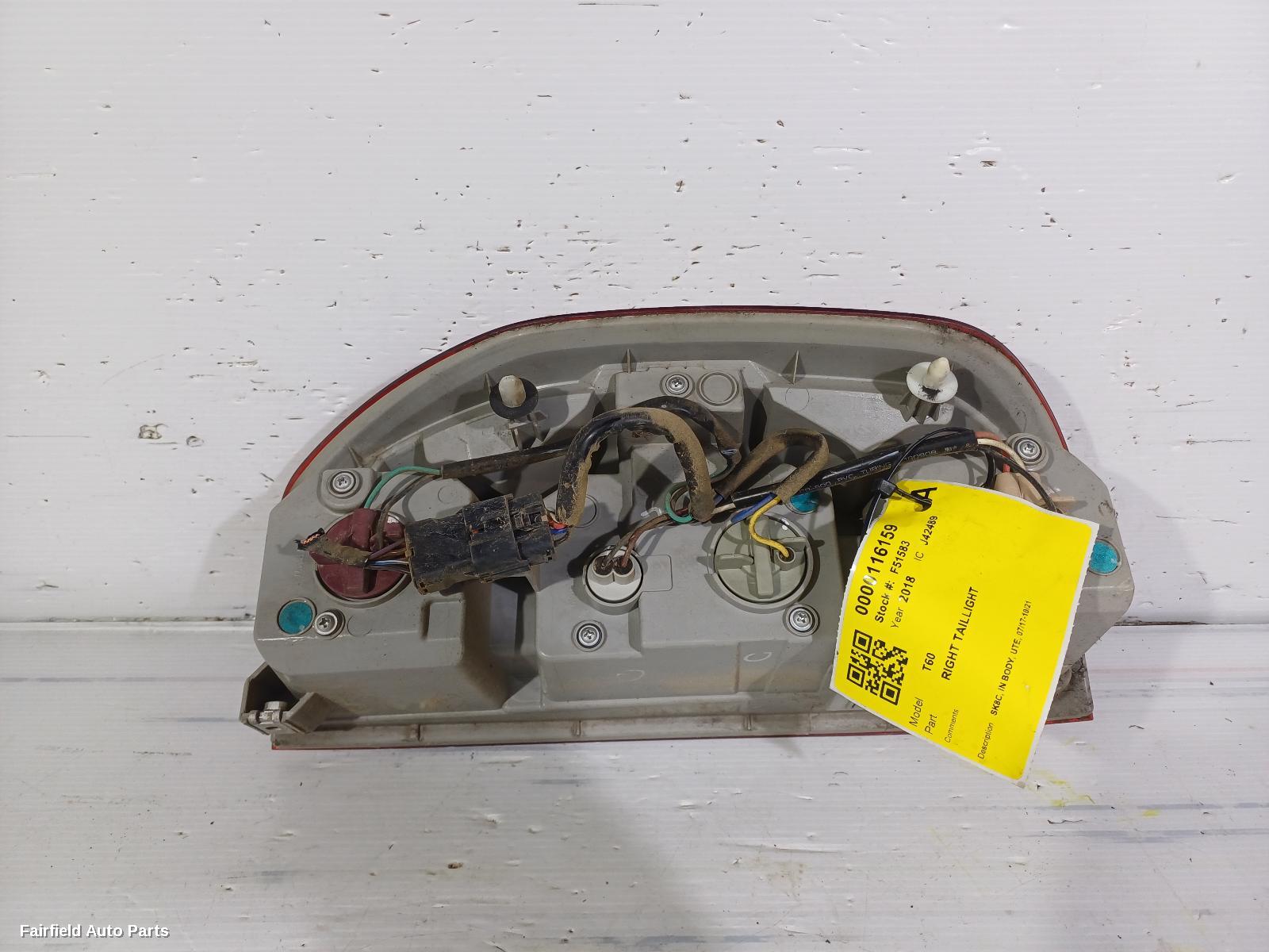 2017-2021 Ldv T60 Right Taillight