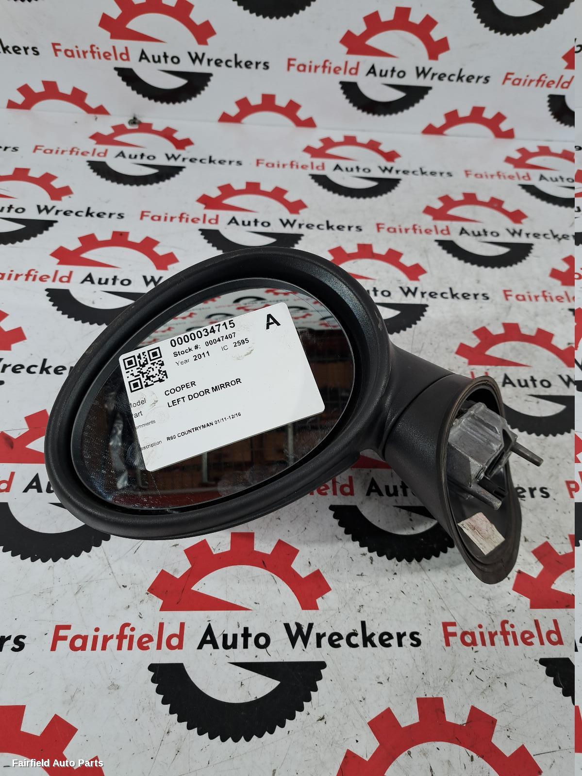 2011 Mini Cooper Left Door Mirror