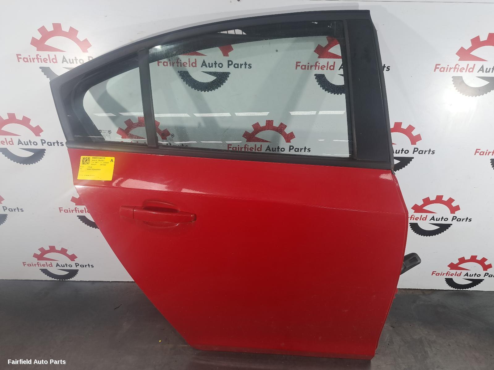 2011 Holden Cruze Right Rear Door Sliding