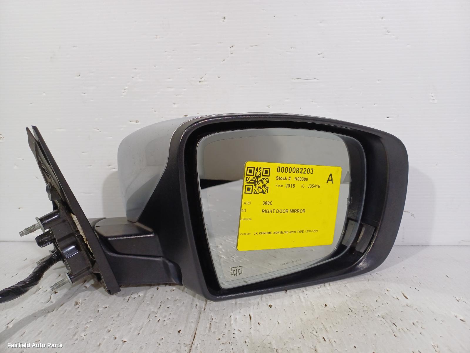 2011-2021 Chrysler 300c Right Door Mirror