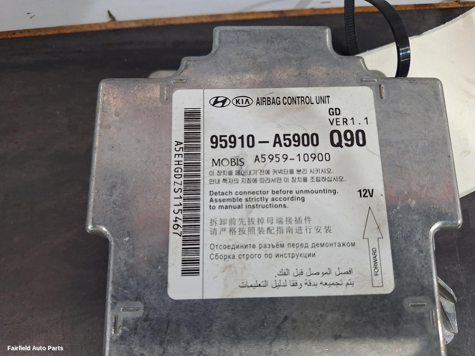 2015-2017 Hyundai I30 Airbag Module Sensor