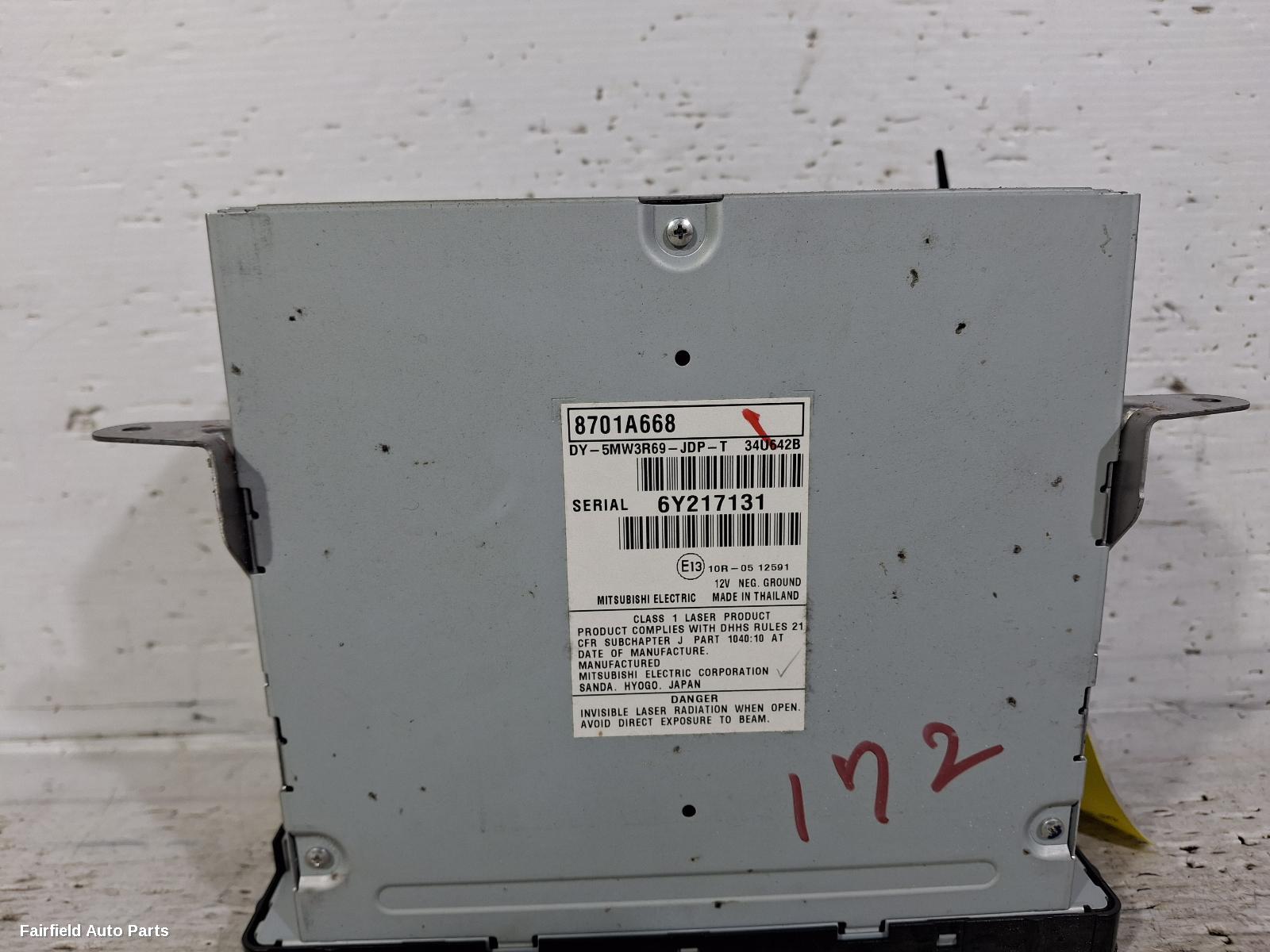 2012-2017 Mitsubishi Asx Radio Cd Dvd Sat Tv