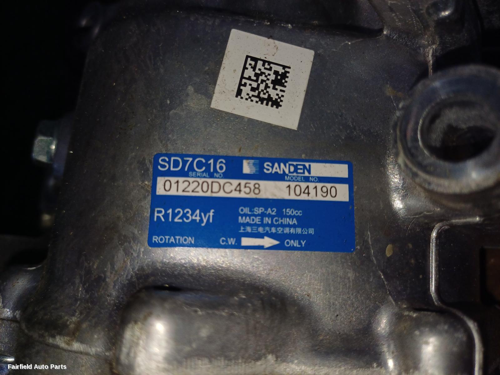 2024-2026 Chery Tiggo 4 Pro A C Compressor