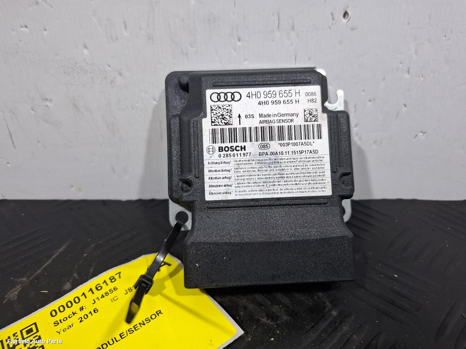 2011-2018 Audi A6 Airbag Module Sensor