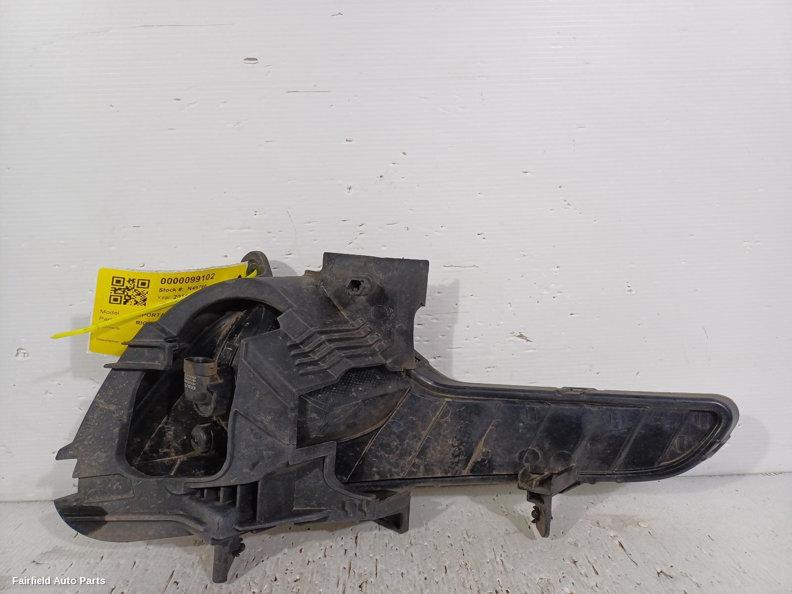 2010-2013 Kia Sportage Right Indicator Fog Side